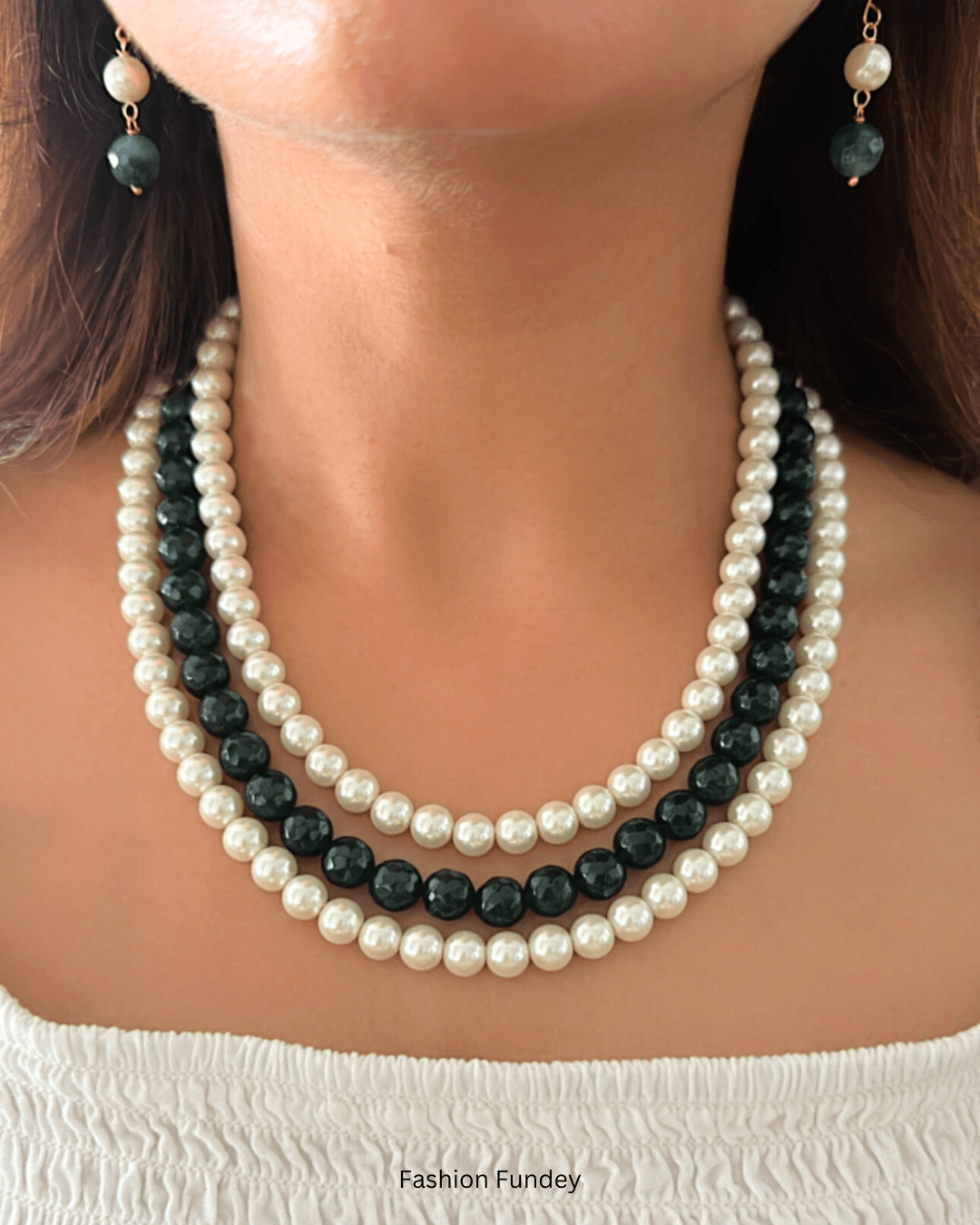 Emerald Green Lila Layered Mala