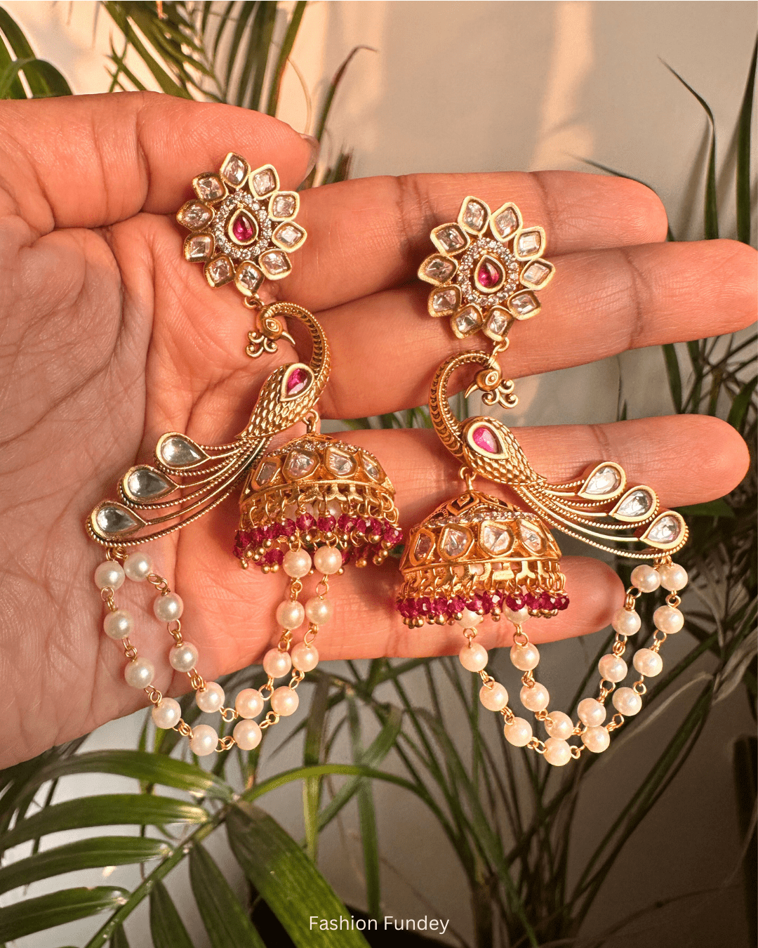 Red Moor Jhumkis