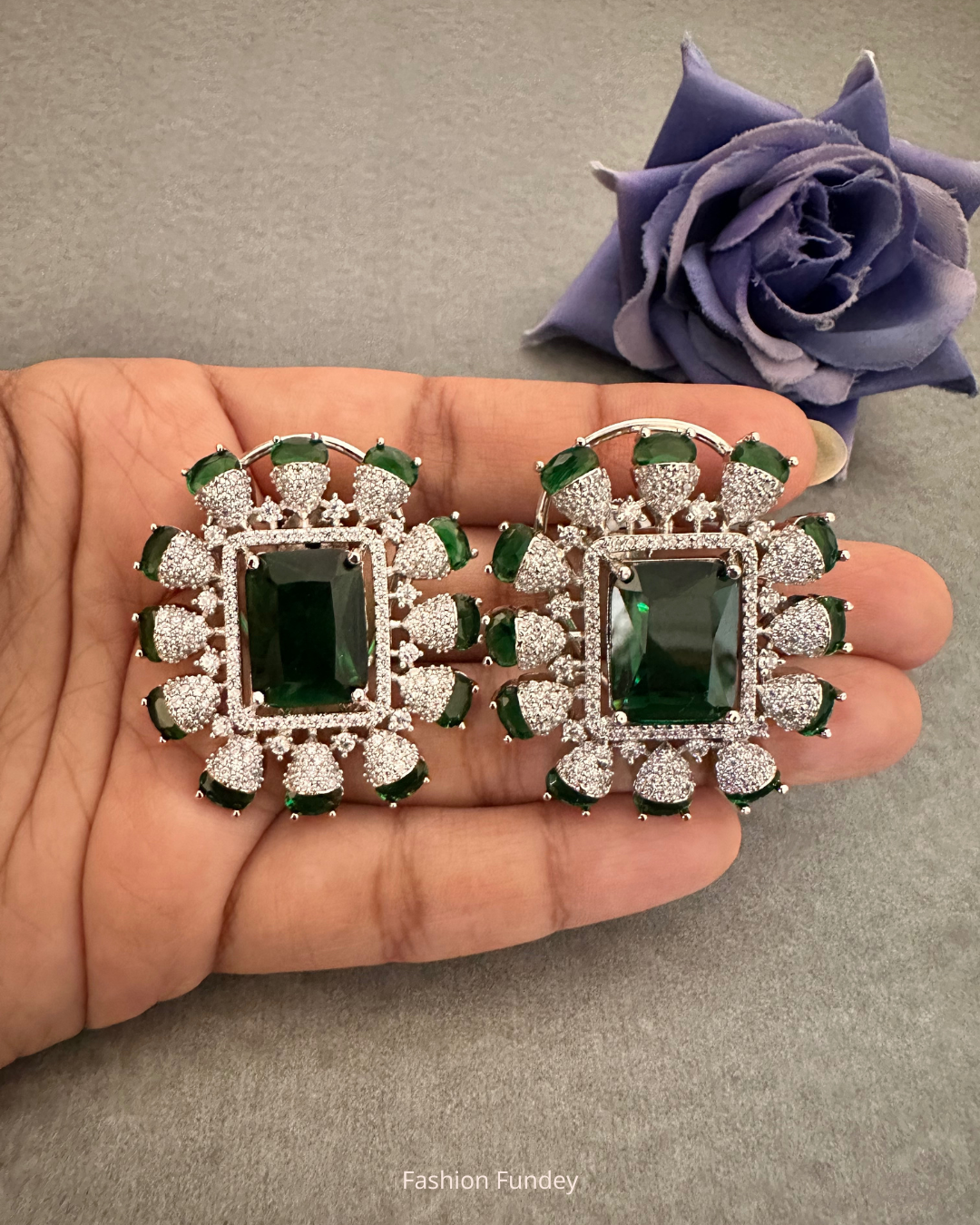 Green Kiara Zirconia Studs