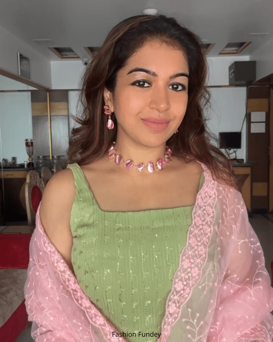 Pink Ziya Pearl Choker