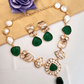 Green Jhalak Pearl Necklace