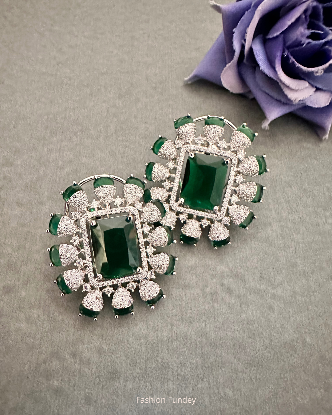 Green Kiara Zirconia Studs