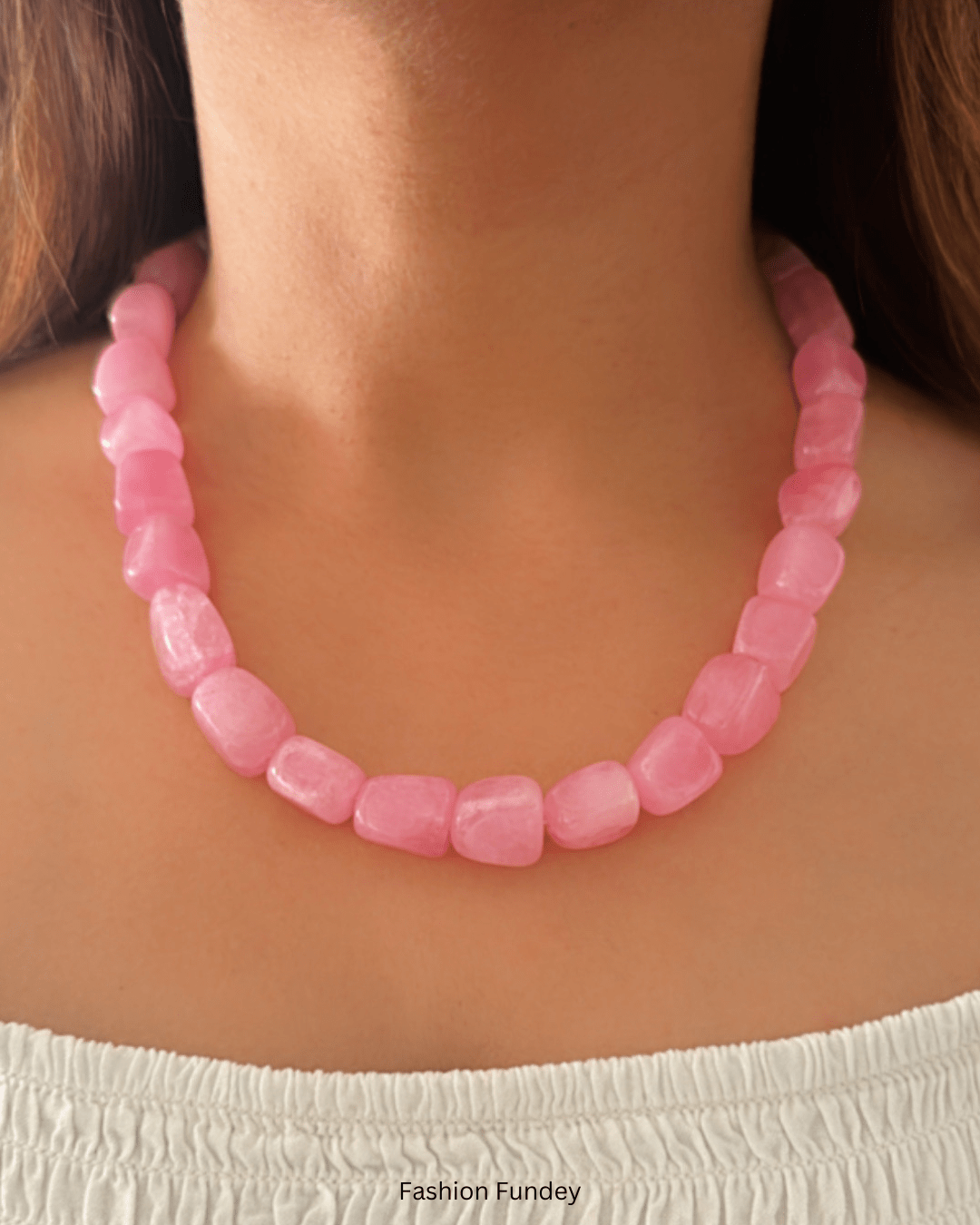 Pink Payal Stone mala