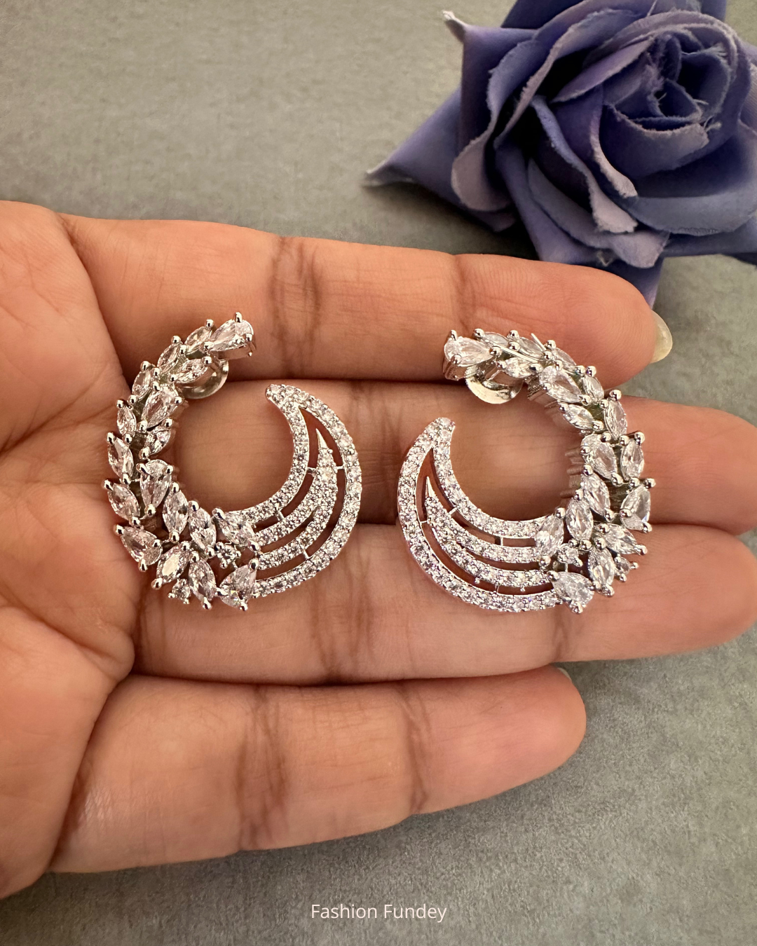 Silver Joss Zirconia Earrings