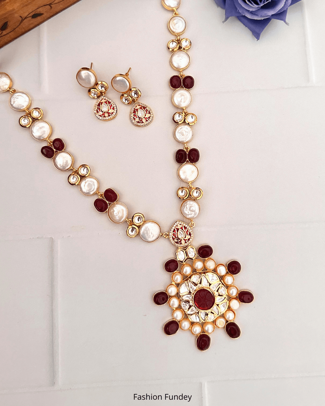 Mandala Baroque Pearl Pendant
