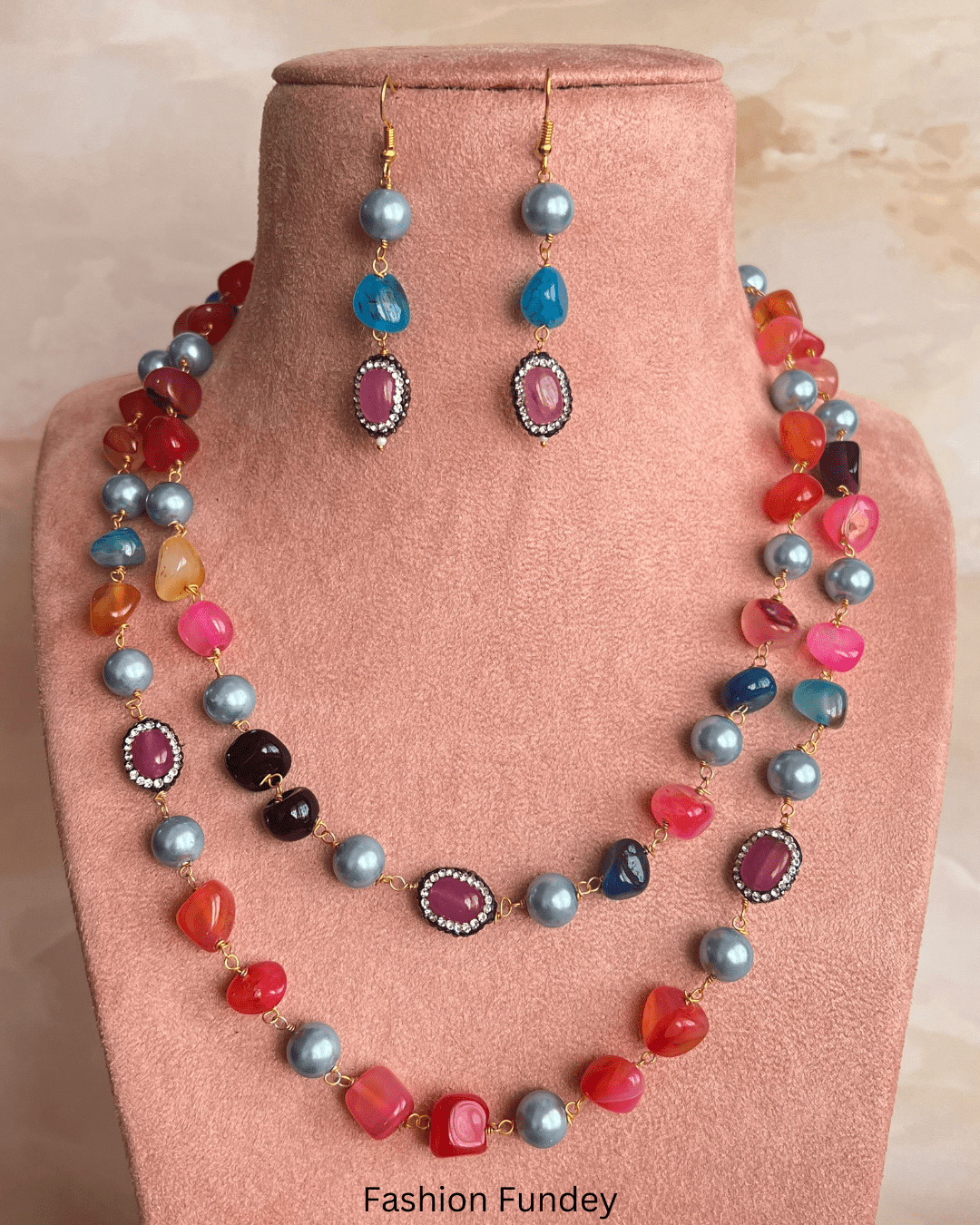 Multi Coloured Pakhi Layered Mala