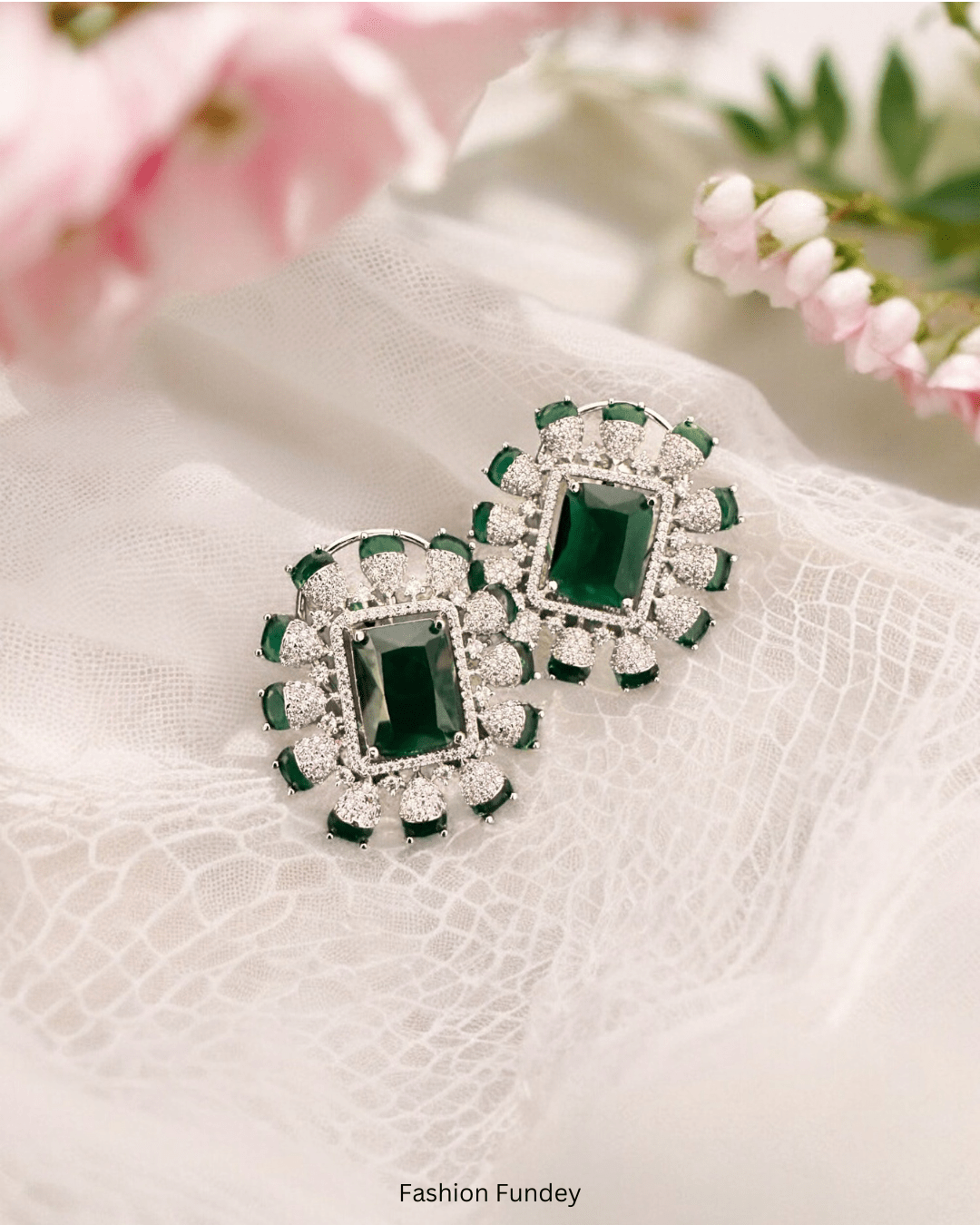 Green Kiara Zirconia Studs