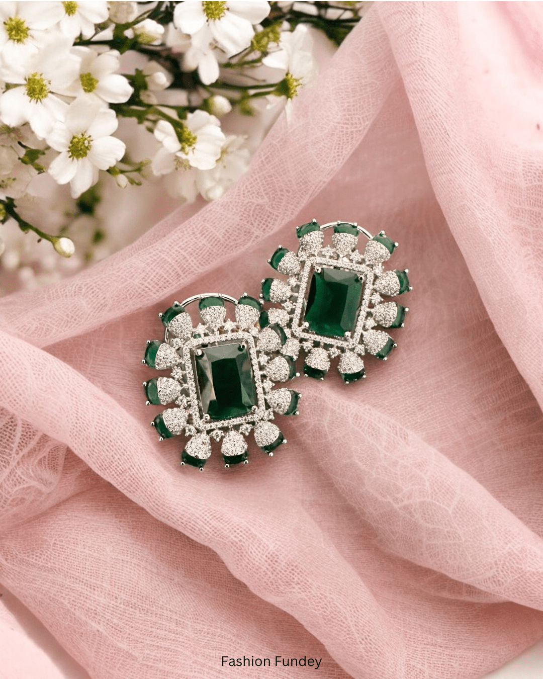 Green Kiara Zirconia Studs
