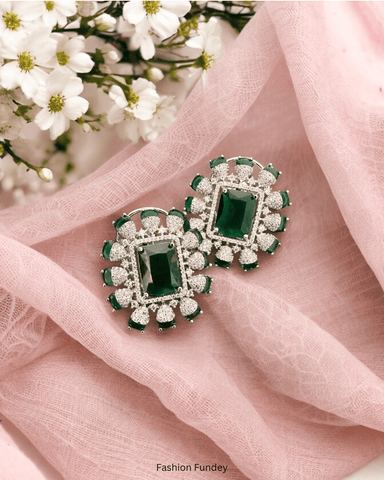 Green Kiara Zirconia Studs