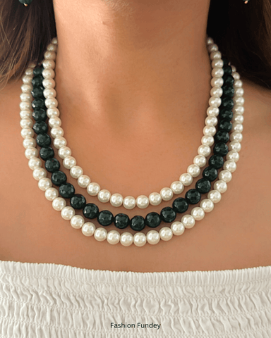 Emerald Green Lila Layered Mala