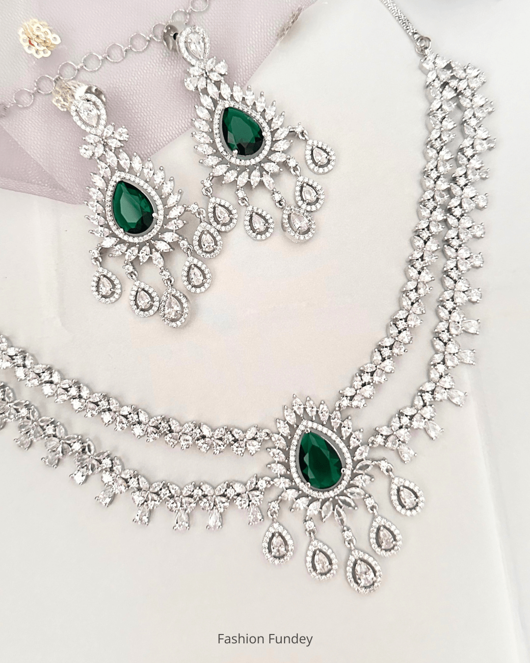 Emerald Green Julia Zirconia Necklace