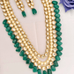 Green Kashvi Rani Haar Layered Necklace