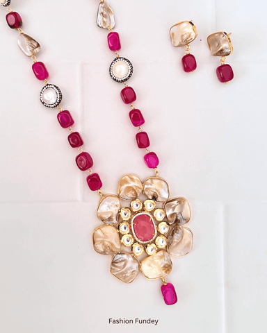Rani Pink Maanvi Pearl Pendant