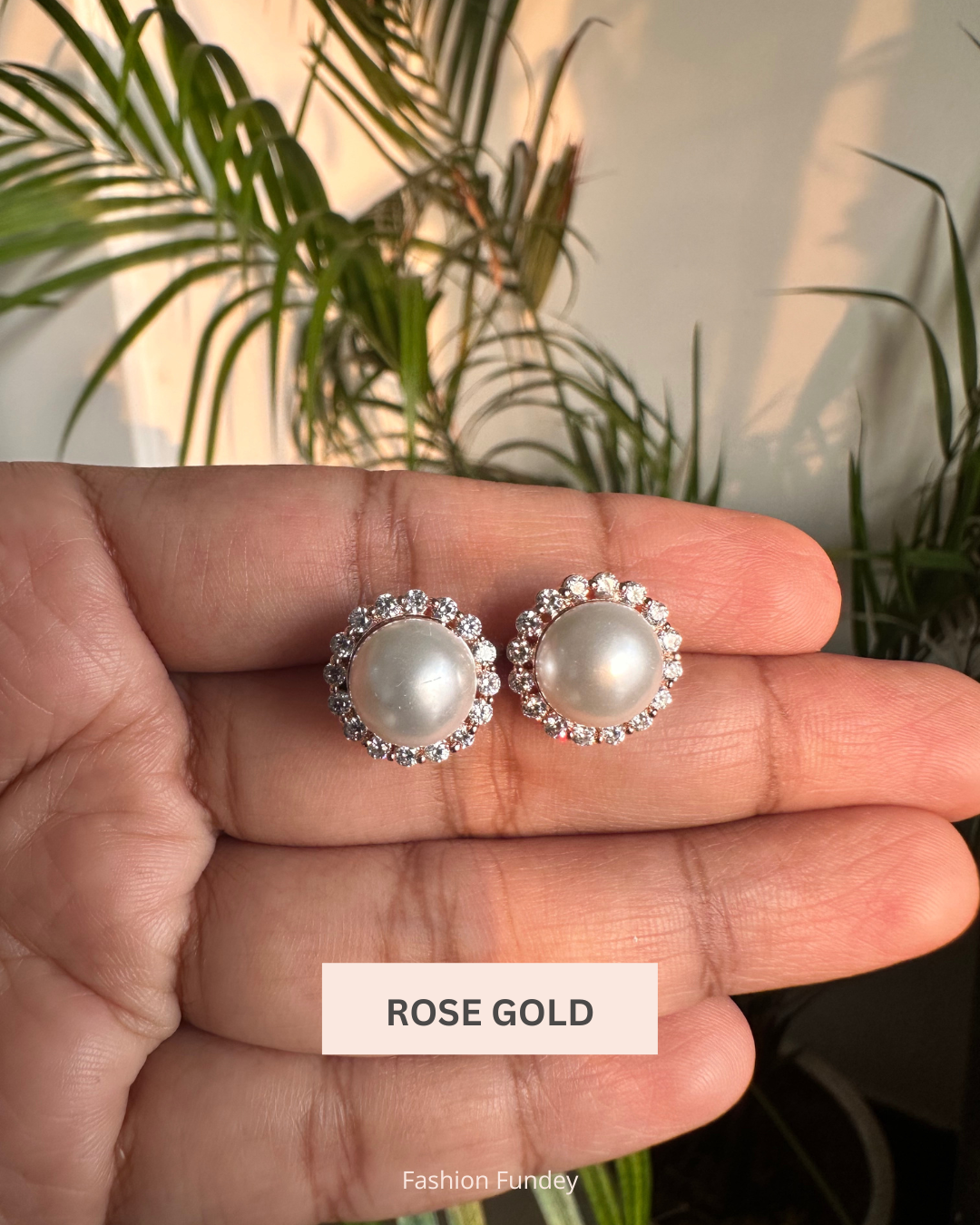 Rose Gold Iraj Studs