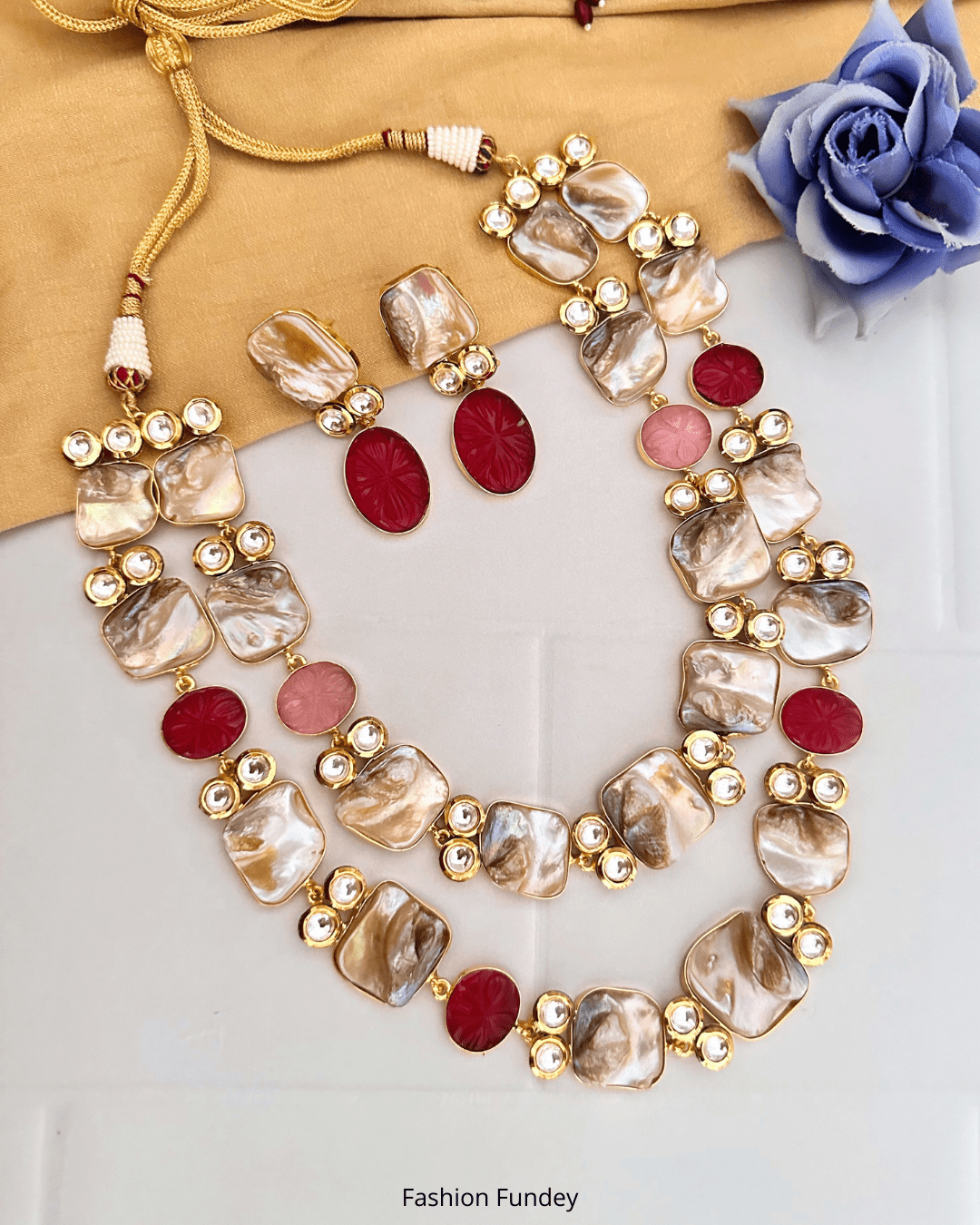 Layered pearl 2025 necklace costume jewelry