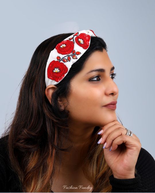 White Rosa Headband