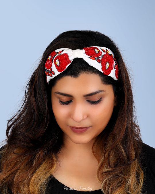 White Rosa Headband