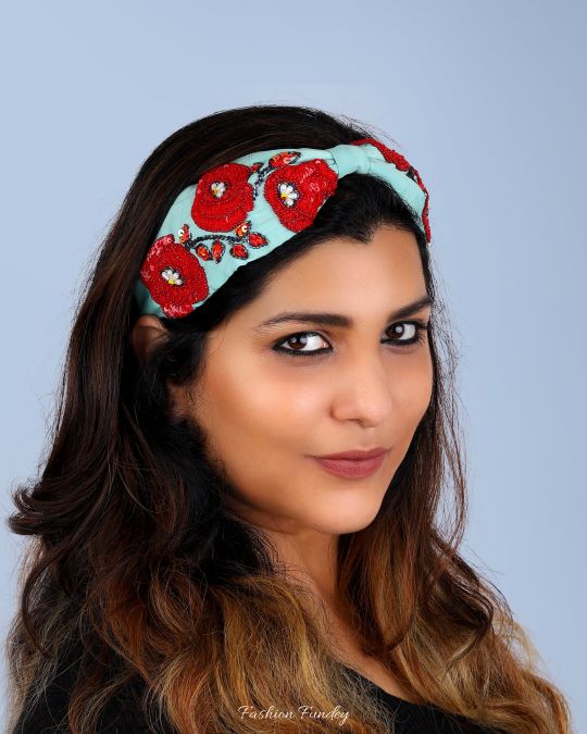 Green Rosa Headband