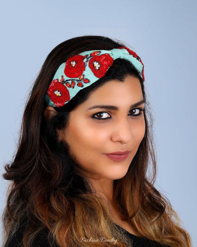 Green Rosa Headband