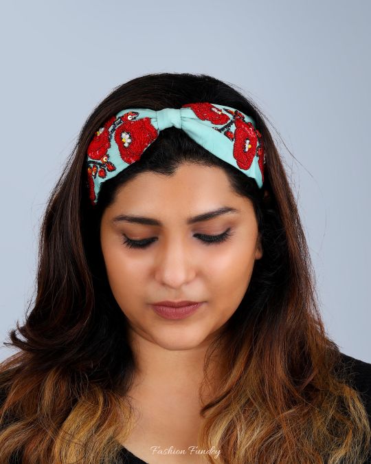 Green Rosa Headband
