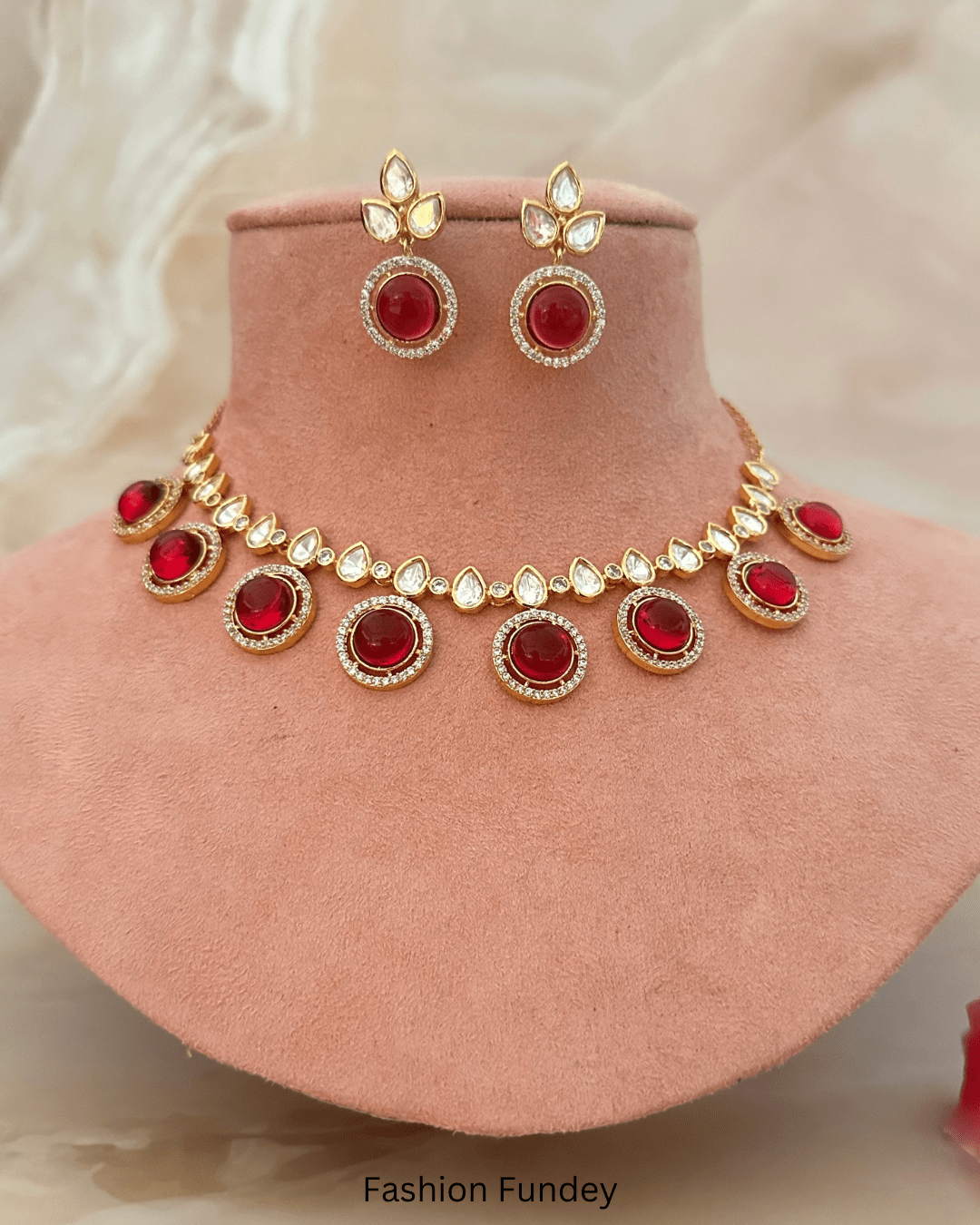 Ruby Ahira AD Kundan Choker