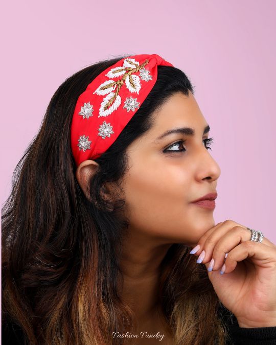 Red Snowflakes Headband