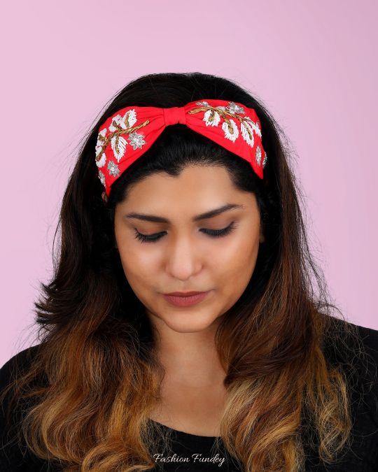Red Snowflakes Headband