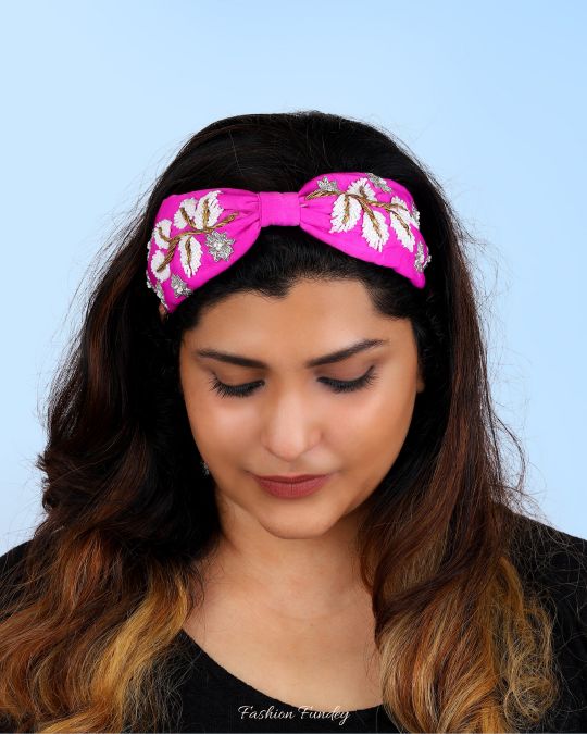 Pink Snowflakes Headband