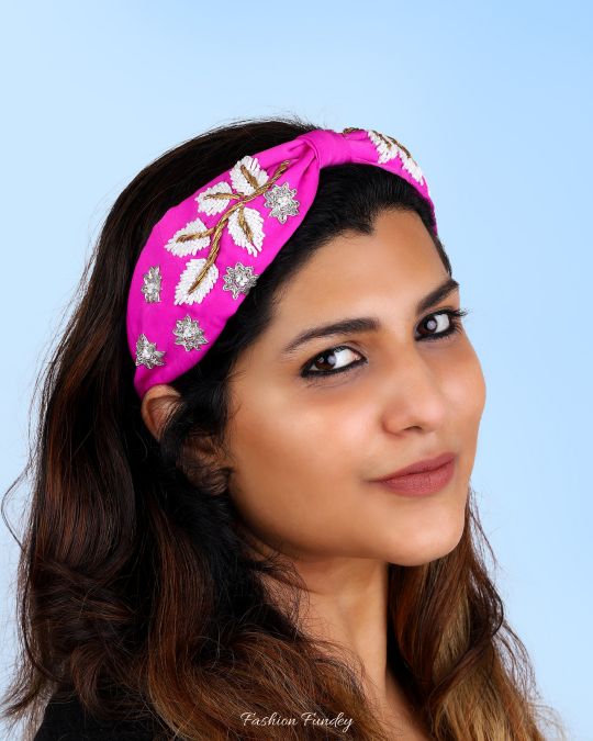 Pink Snowflakes Headband