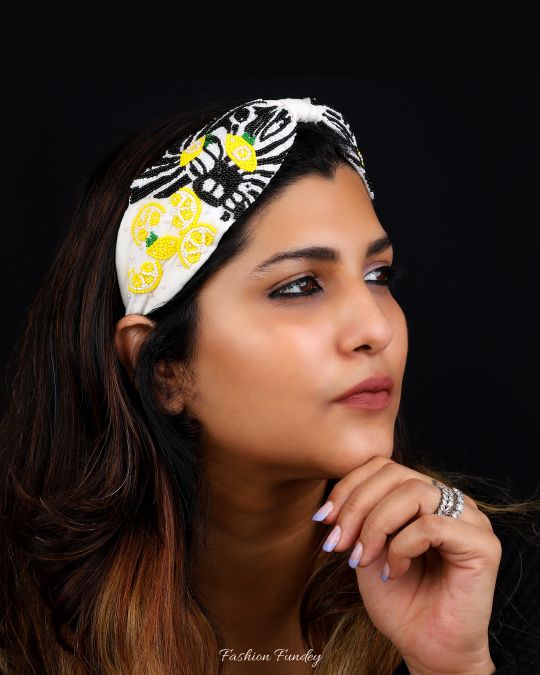 White Puffin Headband