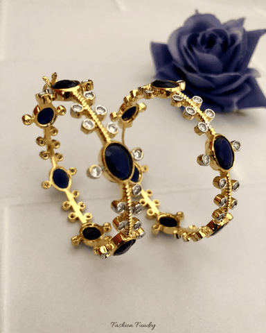 Blue Amaal Hoops