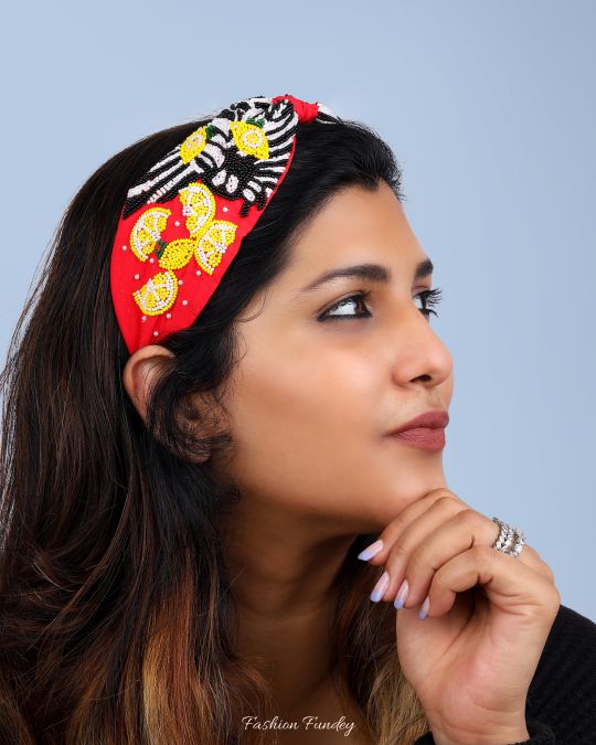 Red Puffin Headband