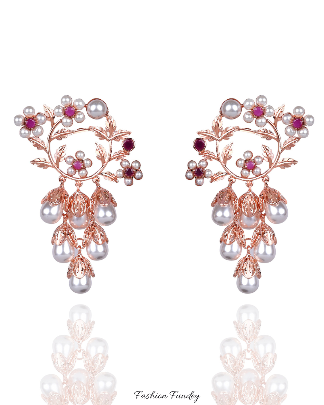 Rose Gold Ekaa Earrings