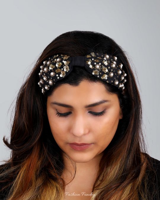 Black Buttercup Headband