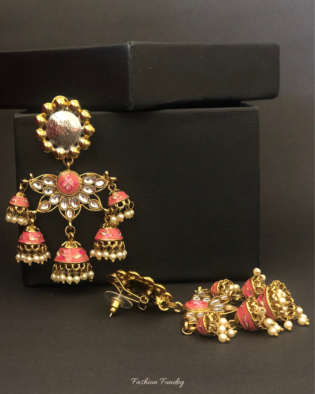 Peach Dhirvi Earrings