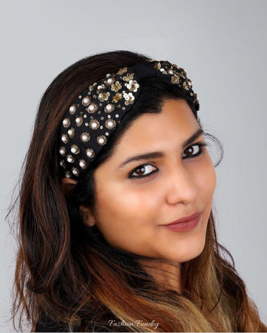 Black Buttercup Headband