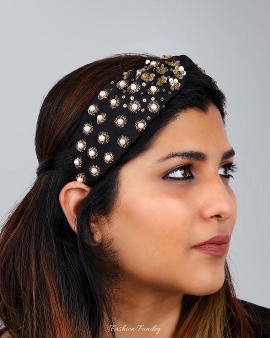 Black Buttercup Headband