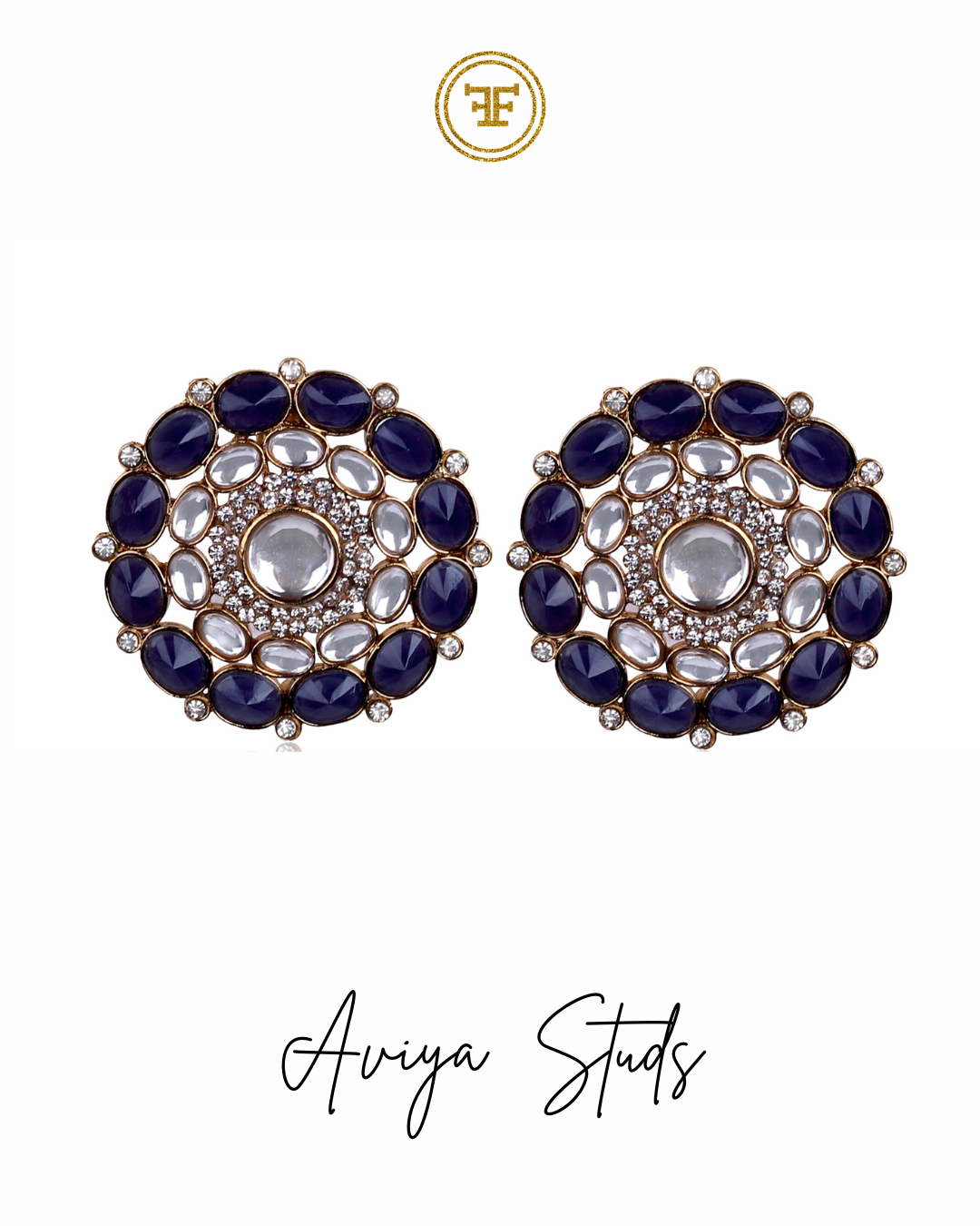 Blue Aviya Studs