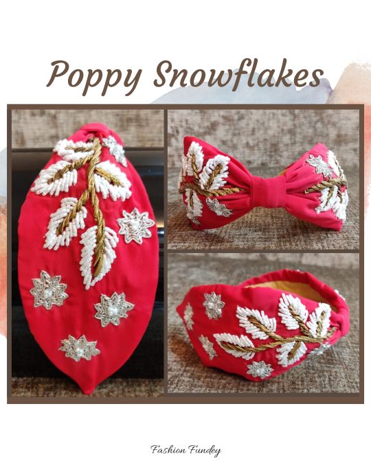 Red Snowflakes Headband