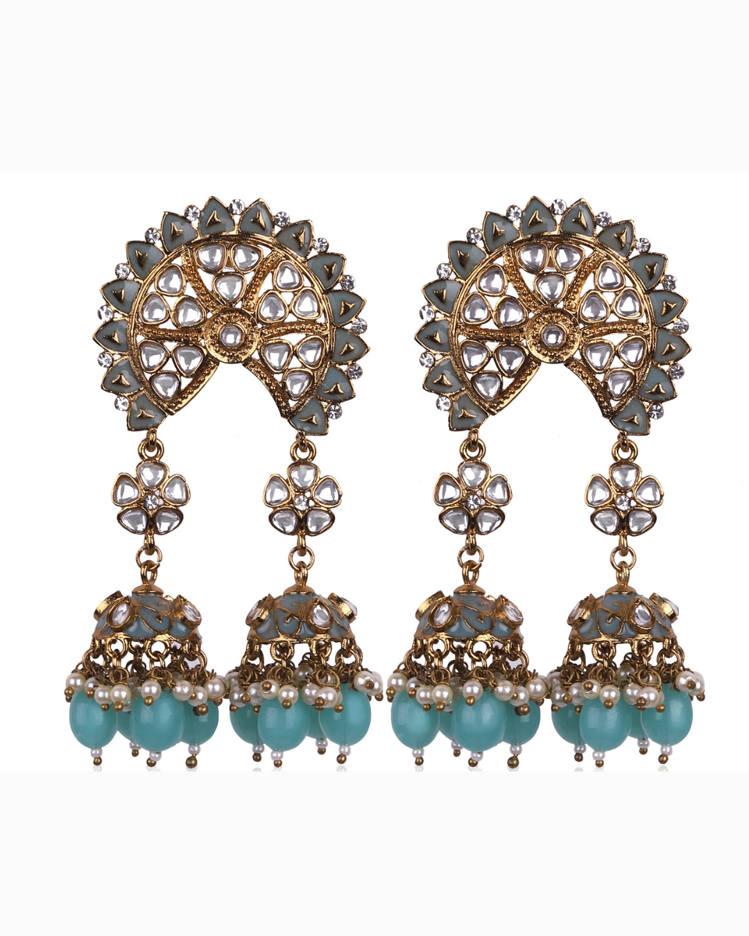 Blue Nitya Jhumkis