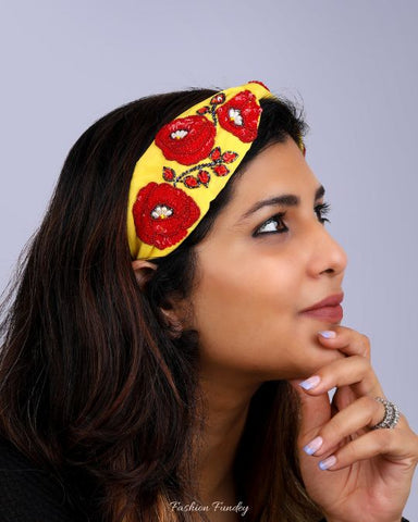 Yellow Rosa Headband