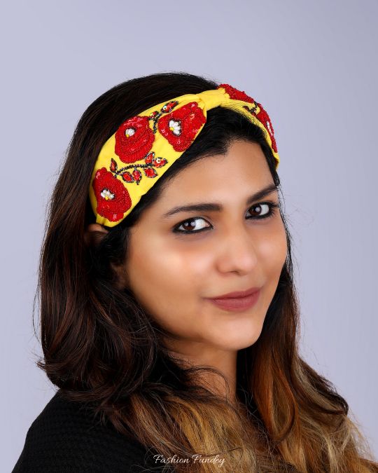 Yellow Rosa Headband