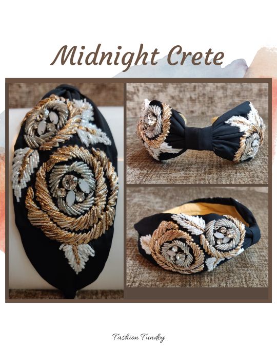 Black Crete Headband