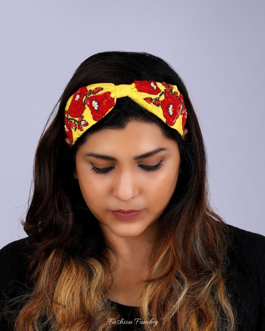 Yellow Rosa Headband