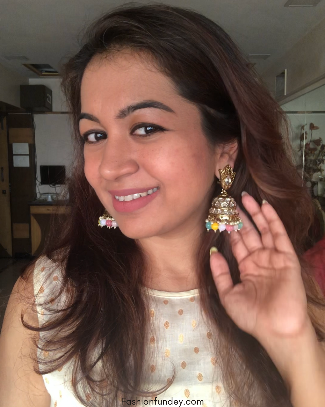 Multi-Coloured Trishika Jhumkis
