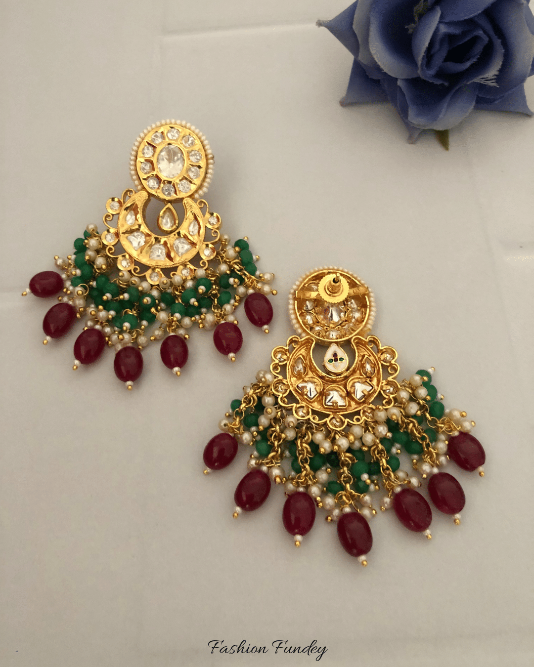 Red Green Sachi Chandbalis