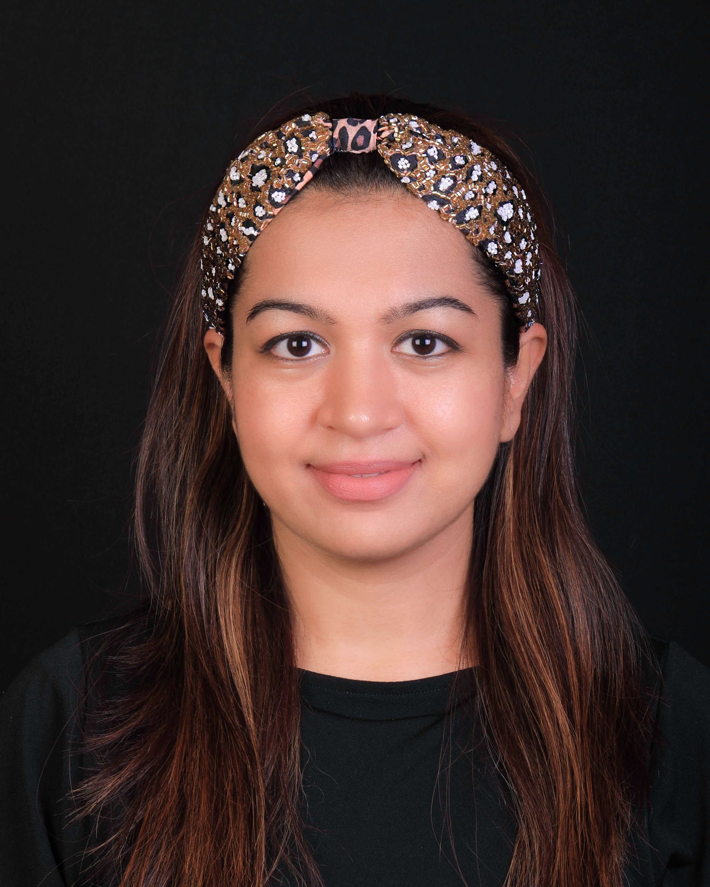 Brown Tiger Lily Headband