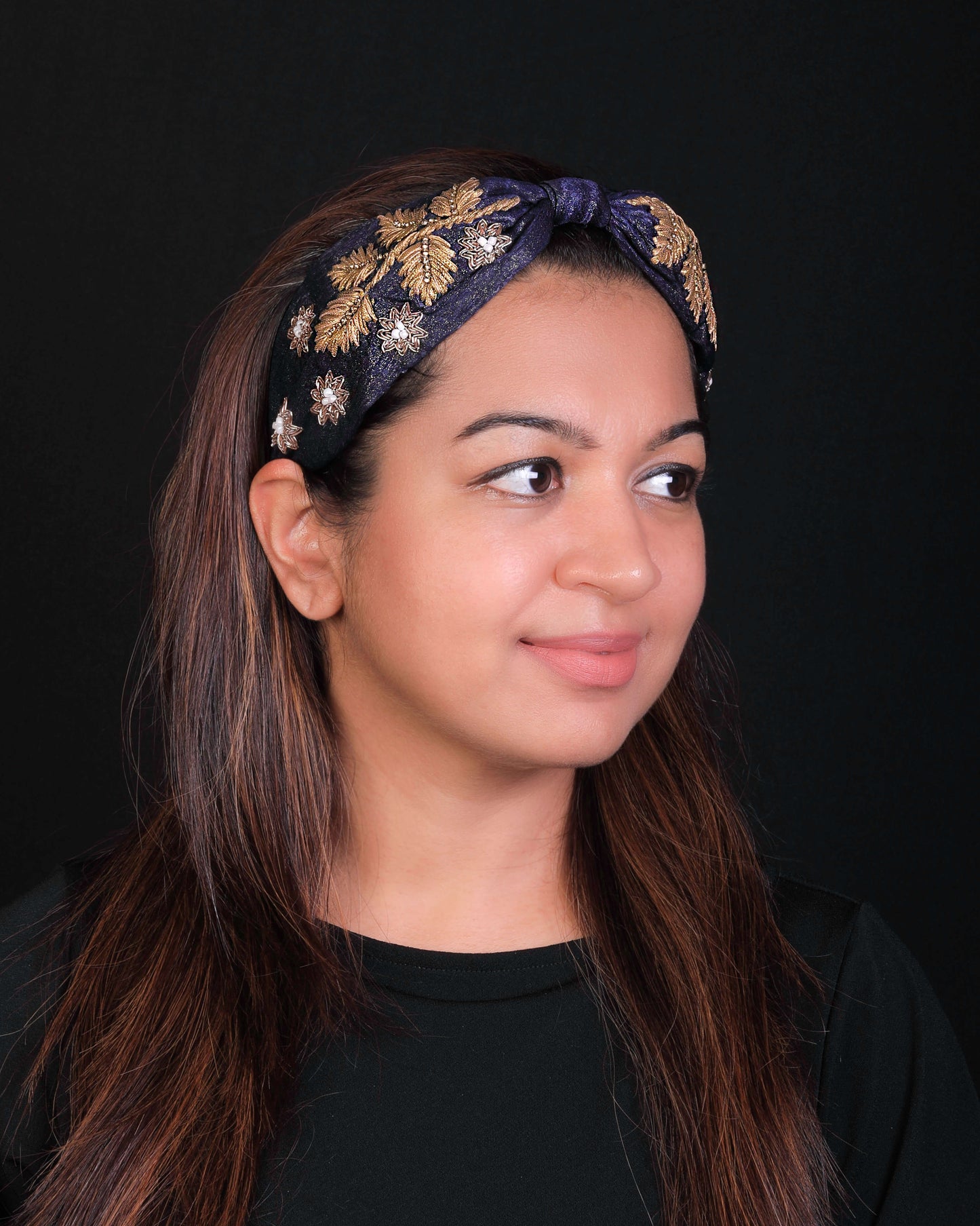 Denium Blue Autumn Headband