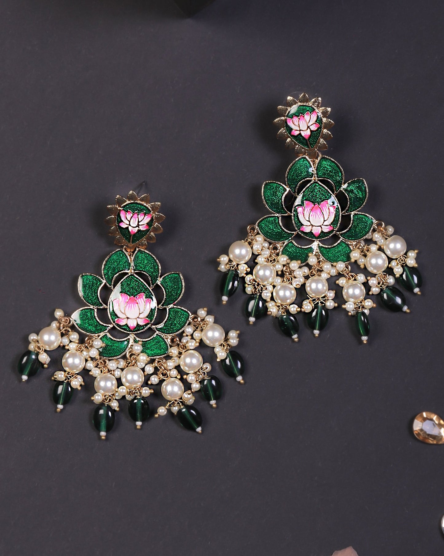 Green Myrah Earrings