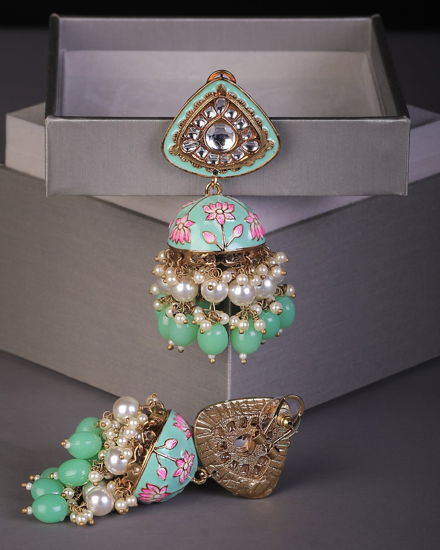 Mint Green Falak Jhumkis